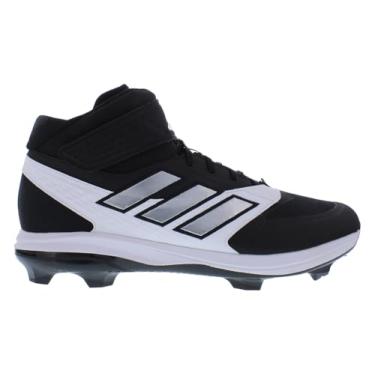 Imagem de adidas Icon 8 Mid Tênis masculino, Tinta preta/prata metálica/branco fantasma, 50