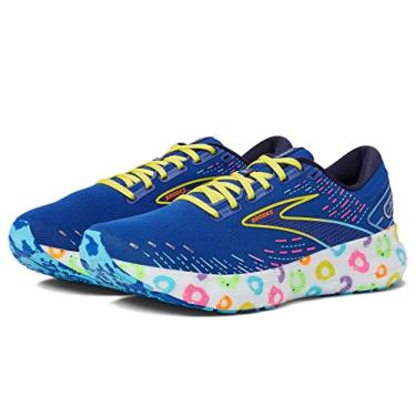 Imagem de Brooks Tênis de corrida masculino Glycerin 20 Neutral, Azul/Pavão/Amarelo, 40
