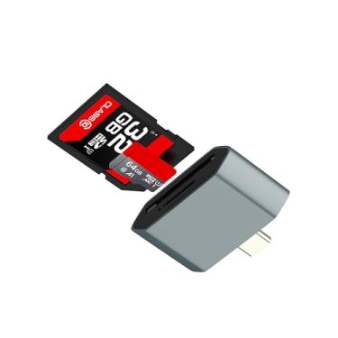 Imagem de Leitor de cartão SD para IPhone16 15 Pro, adaptador USB C para micro SD (2 em 1) câmera TF para Apple Android, MacBook para iPad, computador, compatível com Samsung Transfer Laptop Flash Acessório