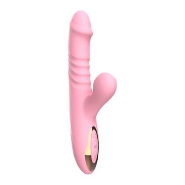 Imagem de Vibrador Rabbit com Movimento de Vaivém – 12 Modos de Vibração e Sucção – Estimulador de Ponto G e Clitóris – Recarregável, Silencioso e à Prova d’Água