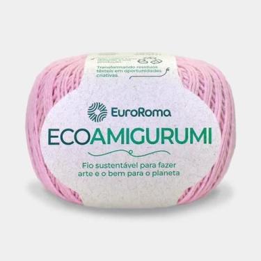Imagem de Linha Ecoamigurumi Novelo 254 Metros 516TEX Euroroma Fio 8/7, 510 Rosa