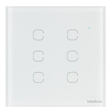 Imagem de Interruptor Smart Wi-fi 6 Teclas Ews 1006 Branco Intelbras