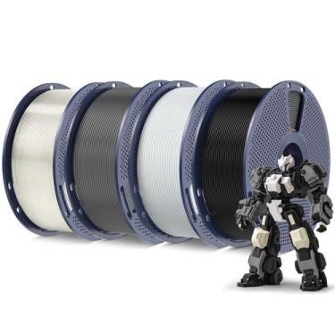 Imagem de Filamento para impressora 3D SUNLU PLA Plus 1,75 mm 4 kg (4 pacotes)