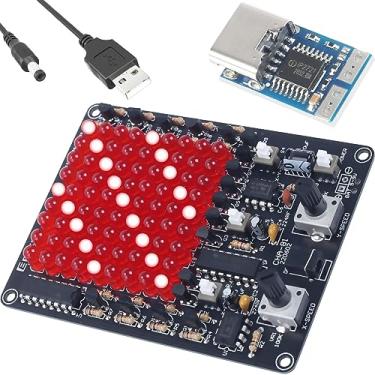 Imagem de DKARDU Kit de prática de solda, kit de luz de perseguição de LED, eixo X/Y, produção eletrônica divertida, móvel, faça você mesmo, peças de montagem de treinamento de prática de soldagem com módulo de