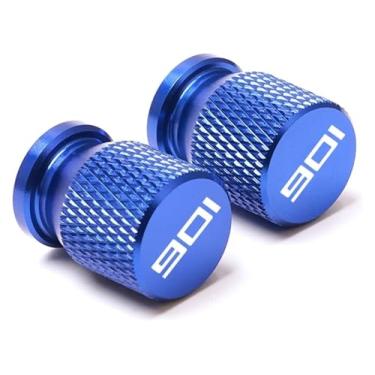 Imagem de Tampa de tampa de válvula de pneu de roda CNC para motocicleta compatível com 701 Supermoto e Enduro Norden 901 Svartpilen 401 VITPILEN 401 (901 azul)