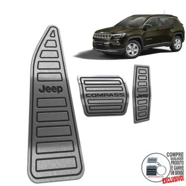 Imagem de Descanso + Pedaleira Automático Jeep Compass 2022 Preto