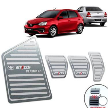 Imagem de Pedaleira Manual + Descanso Etios Platinum 2014 A 2019 Prata