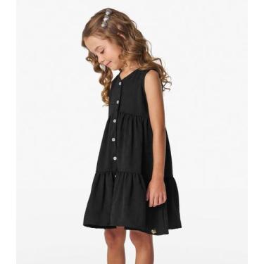 Imagem de Vestido Infantil Em Air Flow Trick Nick Preto, 12, Preto