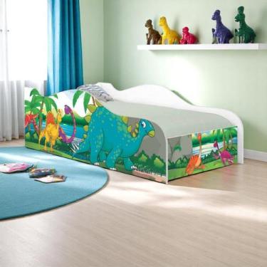 Imagem de Cama mobili solteiro dinossauro no lago - kids Mobili