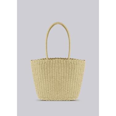 Imagem de Bolsa Tote Feminina De Palha - Hering, Bege claro