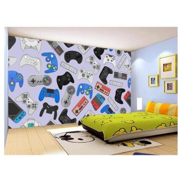 Imagem de Papel De Parede 3D Infantil Controle Game Jogo 3,5M Azs230
