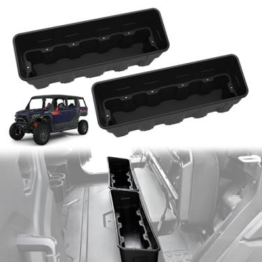 Imagem de SLORIMOD Caixa de armazenamento traseira sob o assento para Polaris Xpedition XP 5 ADV 5 2024 2025 acessórios, caixa organizadora de compartimento traseiro durável (2 conjuntos)