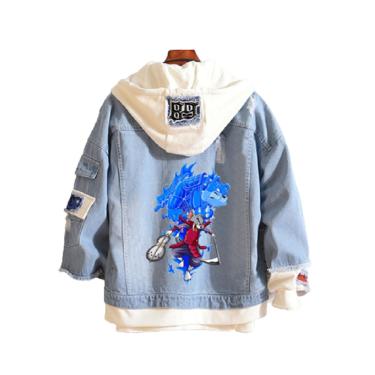 Imagem de Jaqueta jeans padrão Tom e Jerry Cos Naruto Uchiha Madara