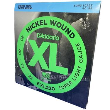Imagem de Encordoamento D`Addario Baixo 4 Cordas 40-95 Exl220