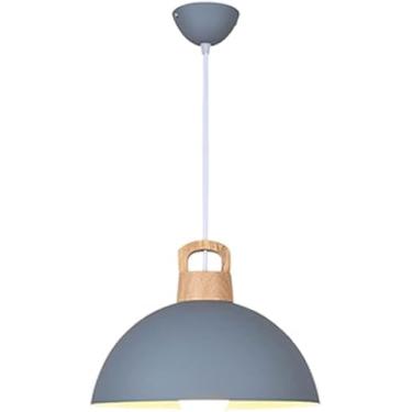 Imagem de Lustre para sala de jantar - Luminárias pendentes de LED estilo industrial - Lustres de abajur Lustre de cabeça única para sala de jantar, decoração moderna