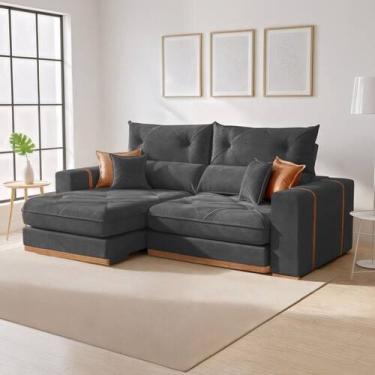 Imagem de Sofá Retrátil e Reclinável 4 Lugares 290cm Columbia - Kasacomigo Estof