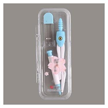 Imagem de Bússolas de desenho, bússola, matemática, ferramenta de desenho multifuncional, ferramenta de precisão geométrica para estudante, ferramenta de desenho de círculo, com caixa de armazenamento, kit de