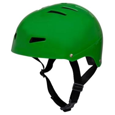 Imagem de Capacete Bike para Ciclismo, Skate, Patins e Patinete | Proteção Completa com Sistema de Ventilação Eficiente(Verde,M)