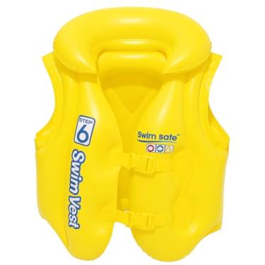 Imagem de Colete Salva Vidas Inflável Infantil Amarelo Linha Premium