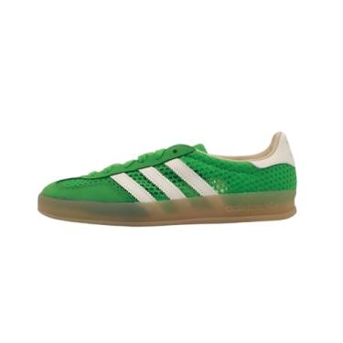 Imagem de adidas Tênis masculino Enegrn/Owhite/Magbei Gazelle Indoor Energy greenOff Branco/Bege mágico 34 EUA, Preto, 10 Wide