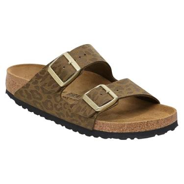 Imagem de Birkenstock Sandália sintética feminina Arizona, Cáqui Leão, 8-8.5
