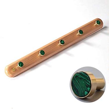 Imagem de Cabide montado na parede, estilo europeu, leve, luxuoso, cabideiro, moderno, simples, madeira, suporte de parede, cabide moderno (cor: A-7) (A 3)