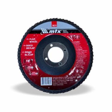 Imagem de Disco de Lixa Flap 4.1/2" 115X22mm Grão 40 MTX 740279