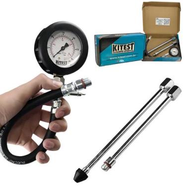 Imagem de Medidor de Compressão para Moto 2 Adaptadores Kitest KA026