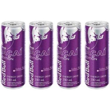 Imagem de Bebida Energética Red Bull Açaí Edition 250ml - 4 Unidades