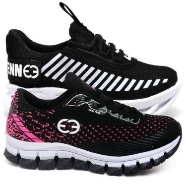 Imagem de Tênis Infantil Feminino Esportivo Modelos Diferentes - Kit 2 Pares Pre