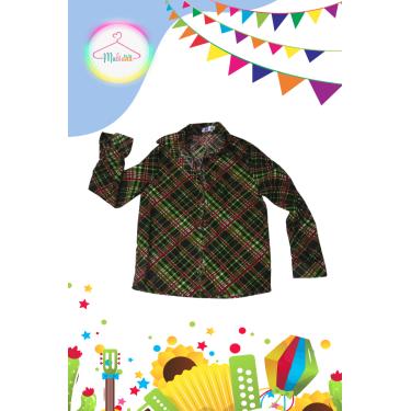 Imagem de Camisa de Manga Comprida infantil Junino Xadrez