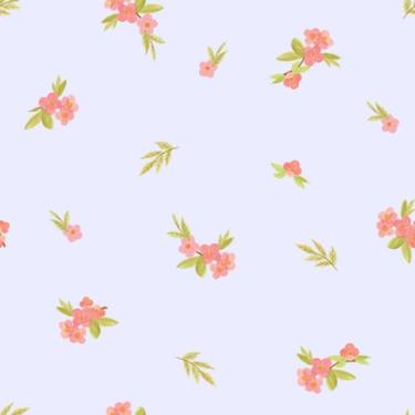 Imagem de Papel de Parede Bosque da Imaginação Floral Lilás 81024