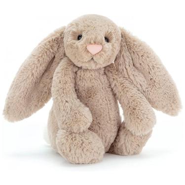 Imagem de Coelho de Pelúcia Jellycat Bashful Bege Médio 30,5 cm Brinquedo de Pelúcia Coelho Clássico, Presente para Crianças Médio 30,5 cm