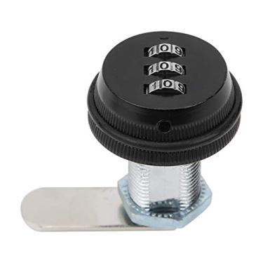 Imagem de Zhjvihx Fechadura de Combinação de Gavetas, Segurança Bloqueio de Senha de Rv Bloqueio de Senha para Gavetas para Segurança Doméstica (Preto)