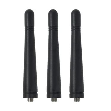 Imagem de Pacote com 3 KRA-23 8.1 cm UHF antena robusta compatível com TK3170 TK3180 TK5310 TK5320 TK3300 TK3302 TK3303 TK3312 Rádio portátil