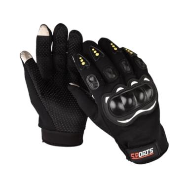 Imagem de Luva Tática Meio Dedo Unissex Antiderrapante para Airsoft, Academia, Musculação, Motoqueiro, Bike, Moto, Ciclismo, Treino, Paintball, Segurança (Preto, Longa)