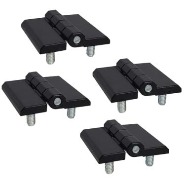 Imagem de 4 peças de dobradiças de porta de gerador de 5 cm para uso em liga de zinco para levantar portão, painel, janela de cabine, caixa de distribuição de energia preta
