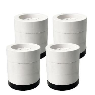 Imagem de Kit 4 Pés Ajustáveis Nivelador Anti-vibração Anti-ruído para Máquina de Lavar e Secar,Ideal para Casa e Apartamentos(BRANCO,1)