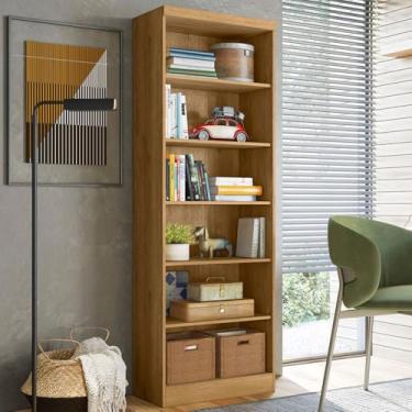 Imagem de Estante para Livros 5 Prateleiras Freijó 1404 - Qmovi