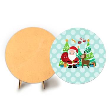 Imagem de Painel C Elastico Sublimado 50cm Natal + Suporte MDF (NAT064)