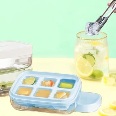 Imagem de Bandeja para cubos de gelo, mini uísque de fácil enchimento, fácil de liberar, serve para pequenos moldes de gelo, bandeja de gelo para coquetéis e bandeja de bebidas para freezer