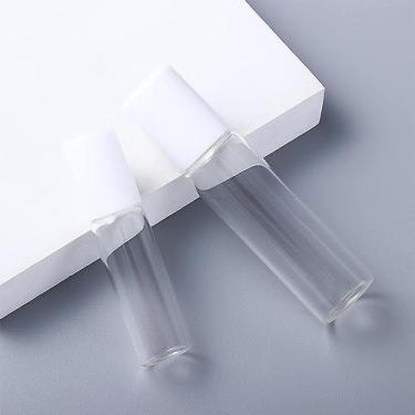 Imagem de Frasco Rollerball Armazenamento de Viagem Recipiente Recarregável Separado com Bola de Vidro Frasco de Óleo Creme para os Olhos Frasco Vazio (10 ml)