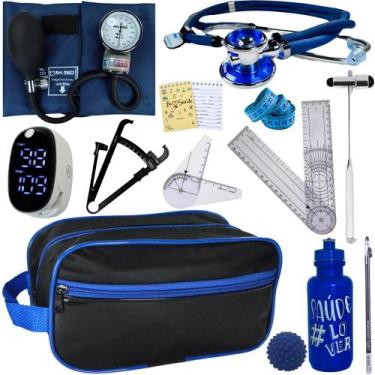 Imagem de Kit Fisioterapia Maleta Goniometro Martelo Buck Completo - Love Saude,