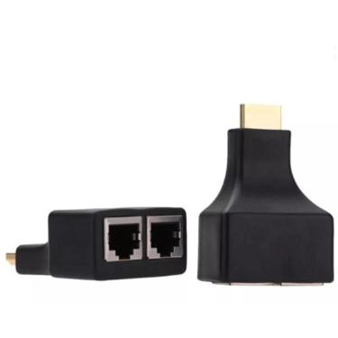 Imagem de Extensor Hdmi 3d 30 Metros Via Cabo De Rede Utp Rj45 Cat5e/6