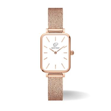 Imagem de Relógio Feminino Quadrado Rose minimalista New Port