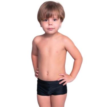 Imagem de Sunga Box Infantil Básica Lisa Vekyo Confortavel Para Piscina Moda Pra