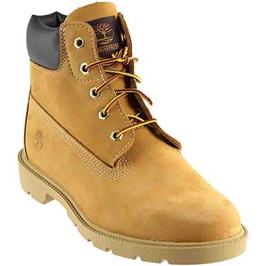 Imagem de Timberland Bota infantil unissex clássica Waterpf de 15 cm, Nobuck de trigo, 18