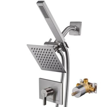Imagem de Conjunto de torneiras de chuveiro SOOOHOT Dual Shower Heads com spray 