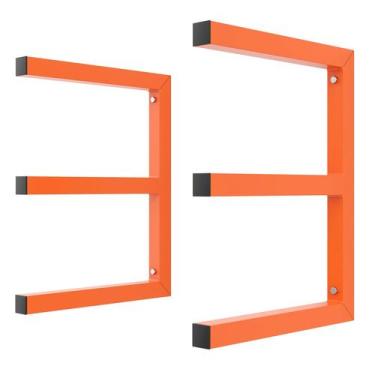 Imagem de Prateleira WALMANN Rack de armazenamento de madeira serrada em aço pes