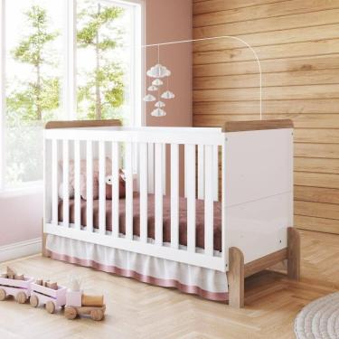 Imagem de Berço Mini Cama Yuri Espresso Móveis Branco/Jequitibá